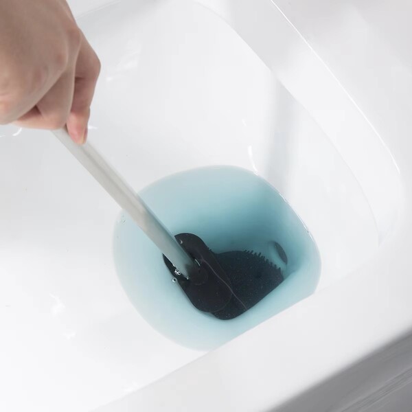 Wholesale 3 Pcs of Stainless Steel Silicone Toilet Brush Set