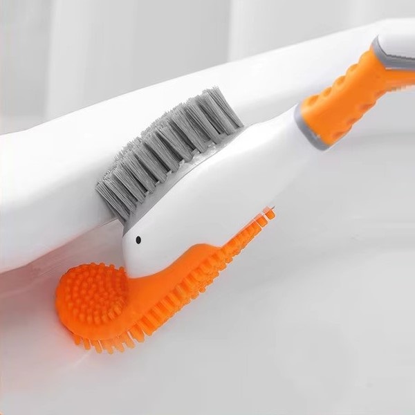 Cute Shape Double Head Silicone Toilet Brush