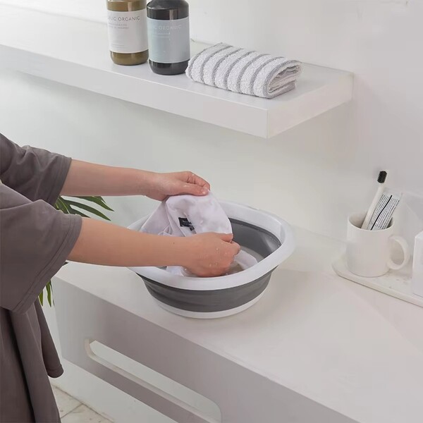 5Pcs Plastic Folding Water Basin